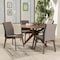 Baxton Studio Kimberly Mid-Century Modern Walnut Wood Round 5-Piece Dining Set 134-7175-7181 - alternate 7